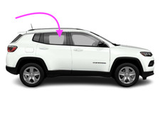 Fits: 2017-2024 Jeep Compass MP 4DR Passenger Rear Right Door Window Glass Clear