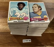 1975 Topps Football Cards 1-150 (P-NM) - You Pick - Complete Your Set