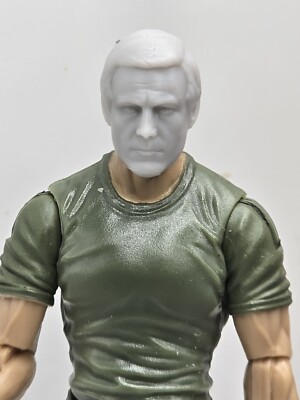 3d Printed MAJORS 6 MILLION DOLLAR Head 1:18 3 3/4'' GI Joe 25th Anniversary B68