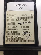 LM741J/883 NSC LM741J IC Op Amp Single GP ±22V 8-Pin CDIP 1 UNIT