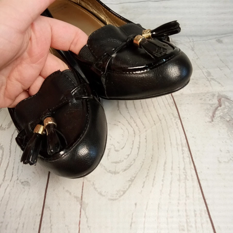 Zapatos de tacón Circa Joan David Luxe Hadrianna estilo Oxford negros talla 6M Foto 4 de 4