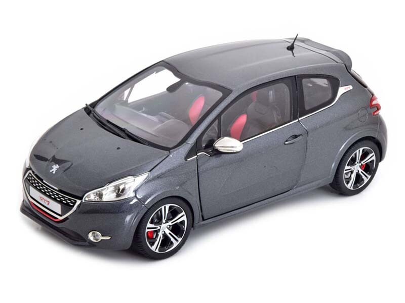 2013 Peugeot 208 GTi - Shark Grey Diecast 1:18 Scale Model - Norev