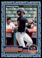 Gavin Grahovac 2023 Panini Stars & Stripes Rookie Blue Stars Prizm Card RC #50