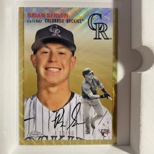 2023 Topps Chrome Platinum Anniversary White & Green Refractor #16 Brian Serven 