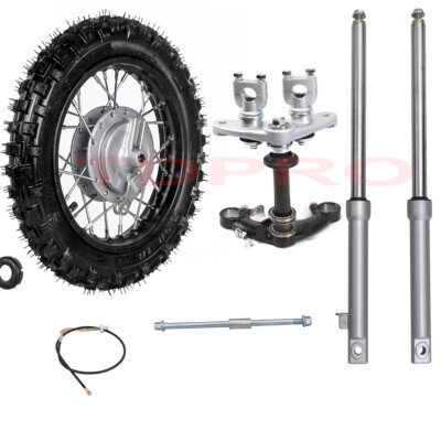 2.50-10 Tire Wheel & Front Forks Dirt Bike for Honda CRF50 XR50 Yamaha TTR50