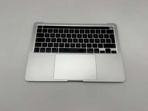 Macbook Pro 13" A2251 2020 Topcase QWERTZ Akku Tastatur Silber #T763