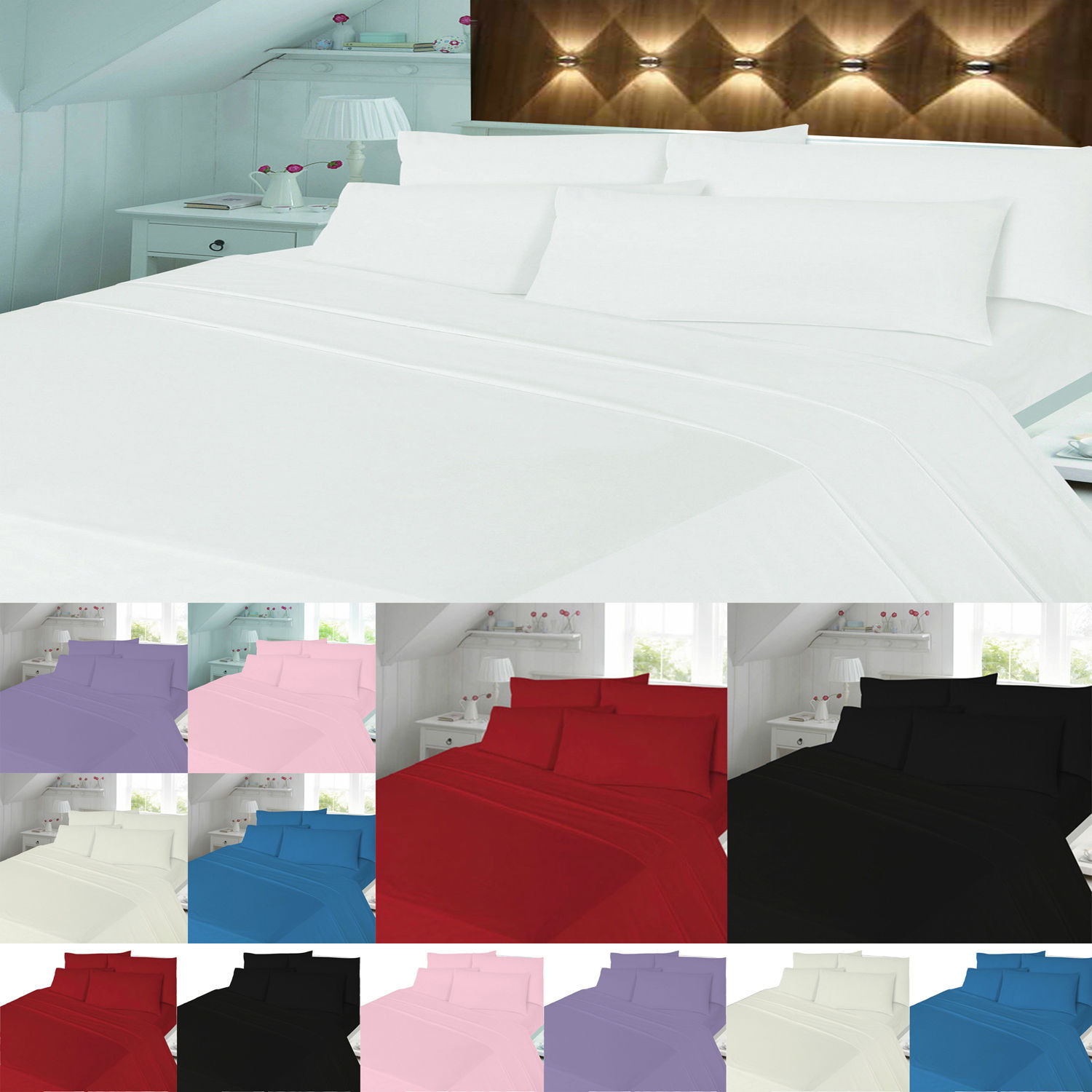 100 Brushed Cotton Thermal Flannelette Fitted Sheet or Flat Sheet