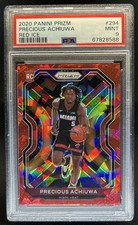 2020-21 Panini Prizm Precious Achiuwa RC Red Ice Prizm Rookie #294 Heat PSA 9