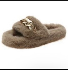 Slippers , sandals, slides indoor/outdoor, fuzzy furry slippers