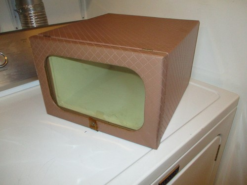VTG "Model Home" Quilted Storage Box Closet Organizer Henry A. Enrich & Co. NY.