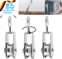 3 StüCk Umlenkrollen Edelstahl, 30Mm Seilrolle, Umlenkrolle Stahlseil Klein, Sei