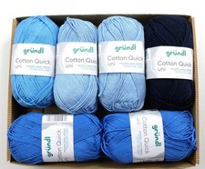 Cotton Quick Baumwollgarn Restepaket 6 x 50 g  BLAUTÖNE