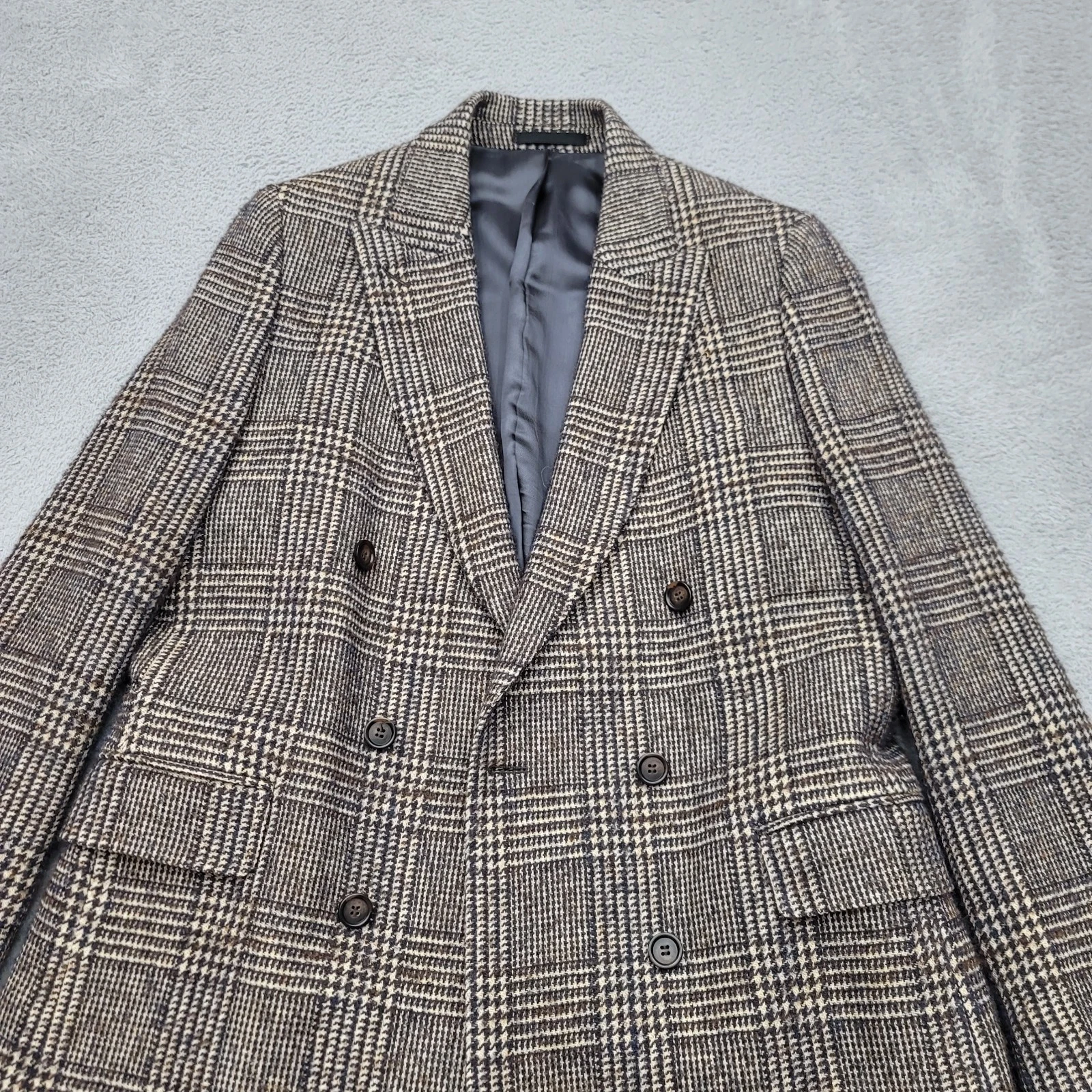 Officine Generale Manon Jacket Blazer Mens Small ( 36"Waist) Houndstooth Wool image 1