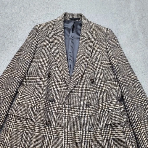 Officine Generale Manon Jacket Blazer Mens Small ( 36"Waist) Houndstooth Wool - product listing photo