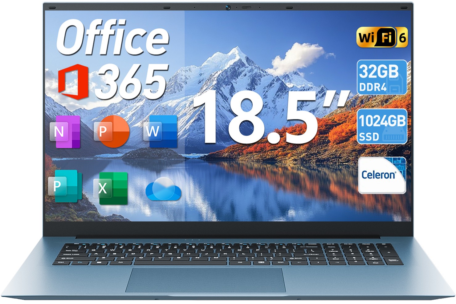 2025 SGIN Laptop Notebook 18.5 Intel Processor Up to 30GB RAM 1TB SSD