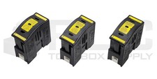 LOT OF 3 BUSSMANN JTN60060 CLASS J FUSE HOLDER 35-60A 600VAC