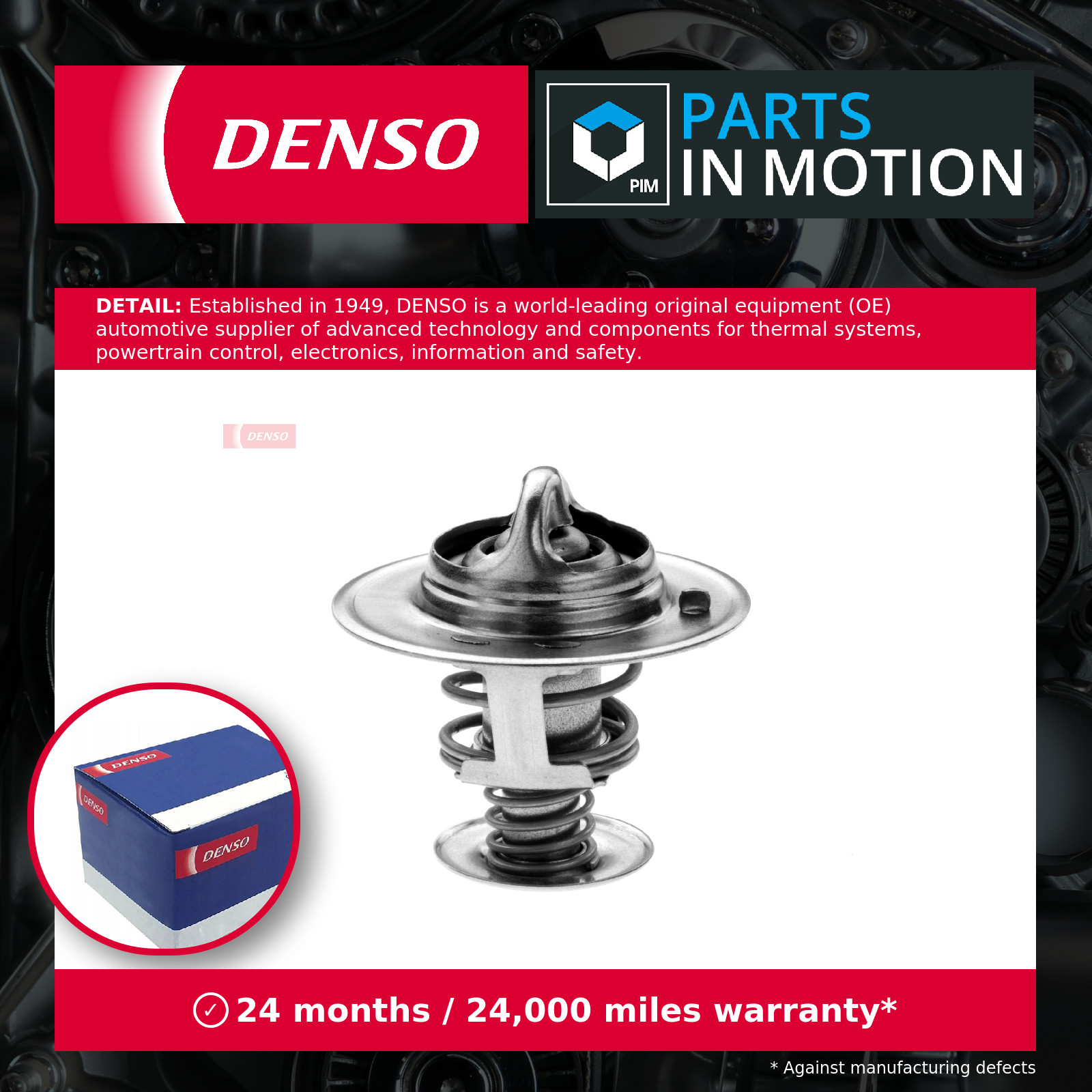 Coolant Thermostat fits FORD C-MAX Mk2 1.0 12 to 19 Denso 11765657 1829180 New - Image 12