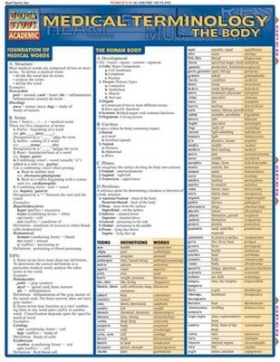 Medical Terminology: the Body : QuickStudy Laminated Reference Gu