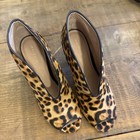 Halogen Peeptoe Cheetah Pumps Size 4M petite — photo 2