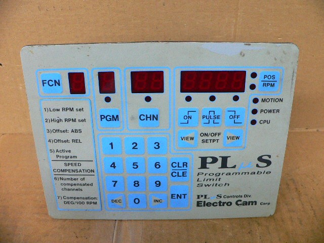 Electro Cam Plus Ps-4001-10-016-R Programmable Limit Switch 115
