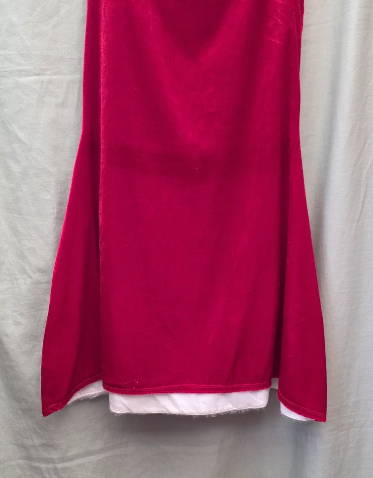 Mrs Claus Santa Dress Costume Size M Like New - Image 3 of 4