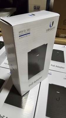 Ubiquiti PoE Adapter 48V (0.5A) Gigabit Ethernet POE48-24W-G Power Injector