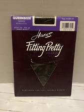 NOS Hanes Fitting Pretty Barely Black pantyhose size 3X Queen Size style 750