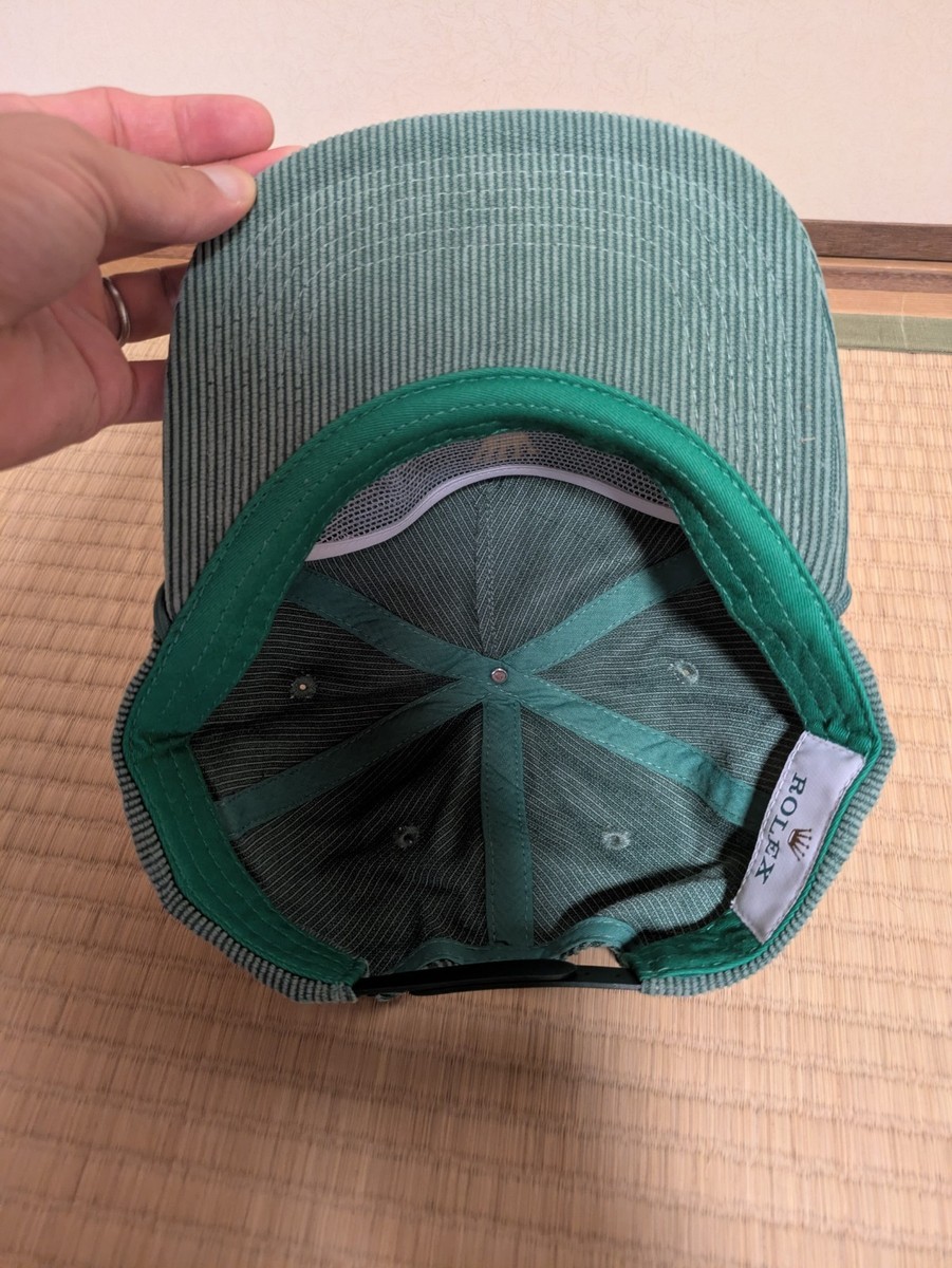 Rolex Green Corduroy hat adjustable Cap | eBay