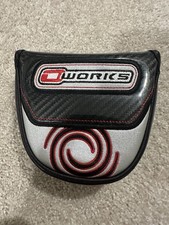 ODYSSEY Golf Black Carbon O Works Mallet Type Magnetic Putter Head Cover