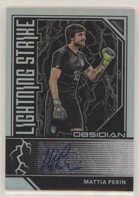 2019-20 Panini Obsidian Lightning Strike 37/149 Mattia Perin #LS-MPE Auto 00e8