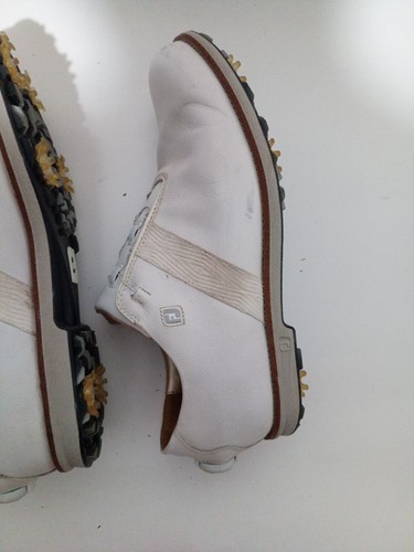 Scarpe da golf Footjoy Dryjoys Premiere da donna taglia US 12 M bianche con lacci BOA 99022 - Foto 8 di 24