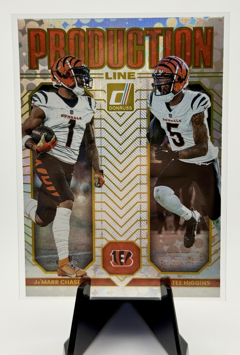 2025 Donruss Jamarr Chase Tee Higgins Bengals Production Line #10