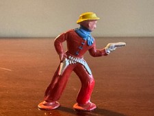 Vintage Barclay B247 950 Cowboy with Pistol Shooting RED Dime Store Toy NM