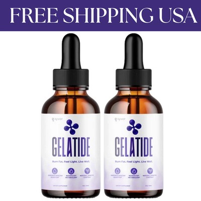 (2 Pack) Gelatide Drops Advanced Health & Fitness Supplement Gela Tide 60 Servs
