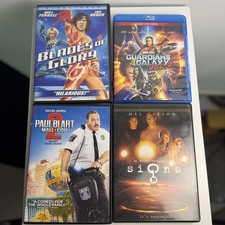Guardians of the Galaxy Vol 2 + Signs 4 Movie Blu-ray DVD Lot Blades of Glory