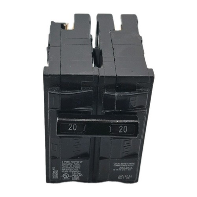 #ad SIEMENS Q220 SNAP IN QP CIRCUIT BREAKER 2 POLE 120 240VAC 20 AMP CRACKED VIEW $6.99