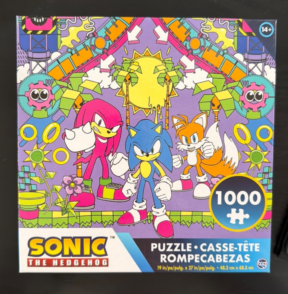NEW! Sonic The Hedgehog 1000pc Jigsaw Puzzle (27in x 19in) Sonic