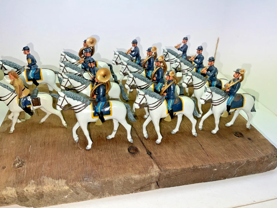 Modern Metal -  George Armstrong Custer and a U.S. Cavalry Mounted Band. - Image 3 of 4