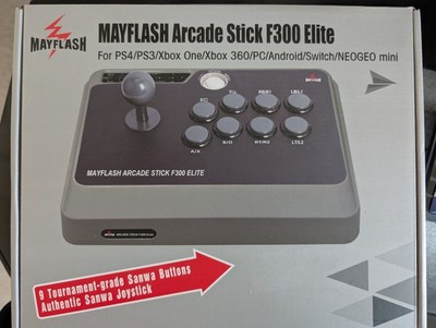 Mayflash F300 Elite Arcade Stick + Magic-S Ultimate Adapter (Sanwa)