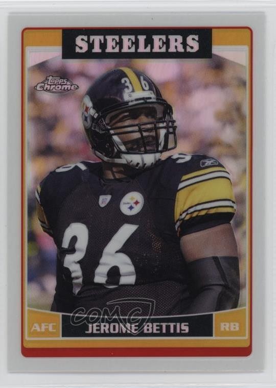 2006 Topps Chrome Refractor Jerome Bettis #43 HOF 0nr3