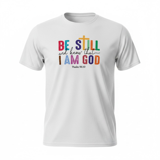 Adult Size XL Christian T-Shirt, brand new! Be still and know that I am God