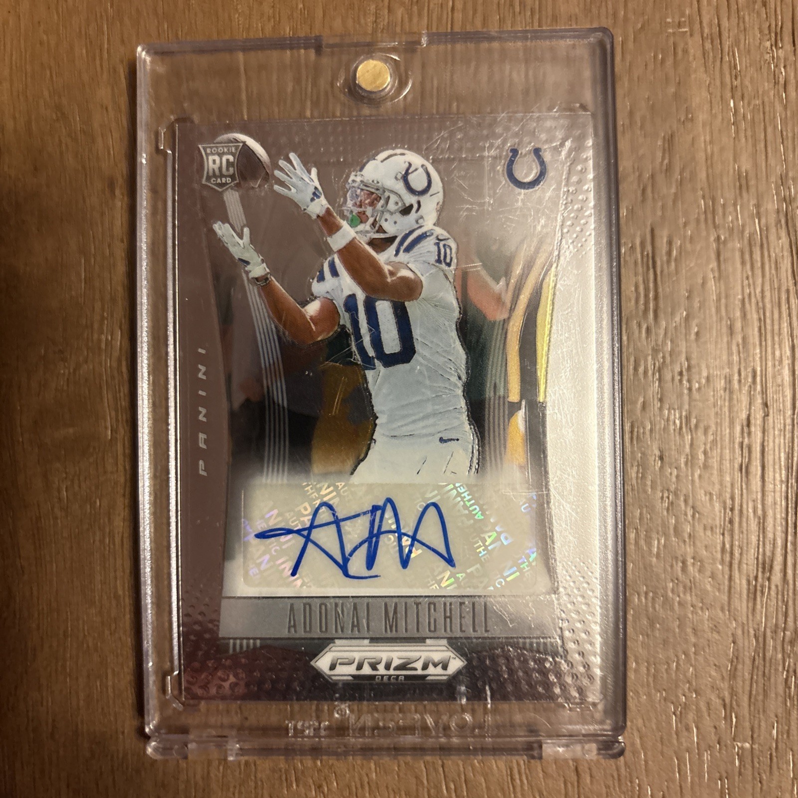 2024 Panini Prizm Deca - Signatures Adonai Mitchell #S-AML (AU, RC)