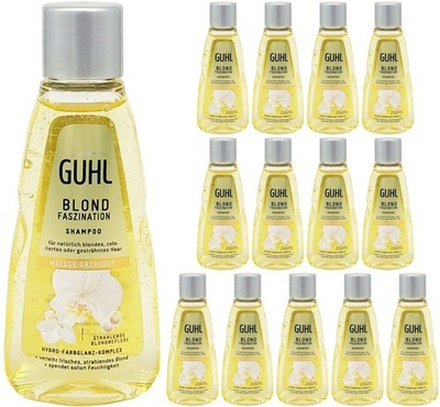 GUHL Blond Faszination Shampoo Weisse Orchidee für blondes Haar 14x 50ml Vorrat