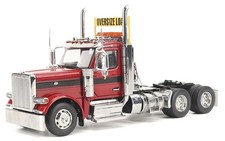 PETERBILT 589 TRUCK TRACTOR DAY CAB LEGENDARY RED 1/32 DIECAST MASTERS 71146