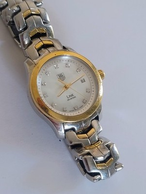 Tag Heuer Damenuhr Glied 200 Meter bicolor Diamanten WJF-1353