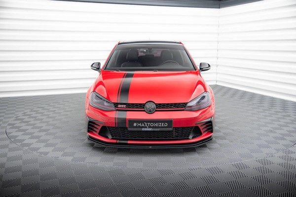 Maxton Design Frontlippe Passend FüR VW Golf GTI Clubsport Mk7 Schwarz Hochglanz-image