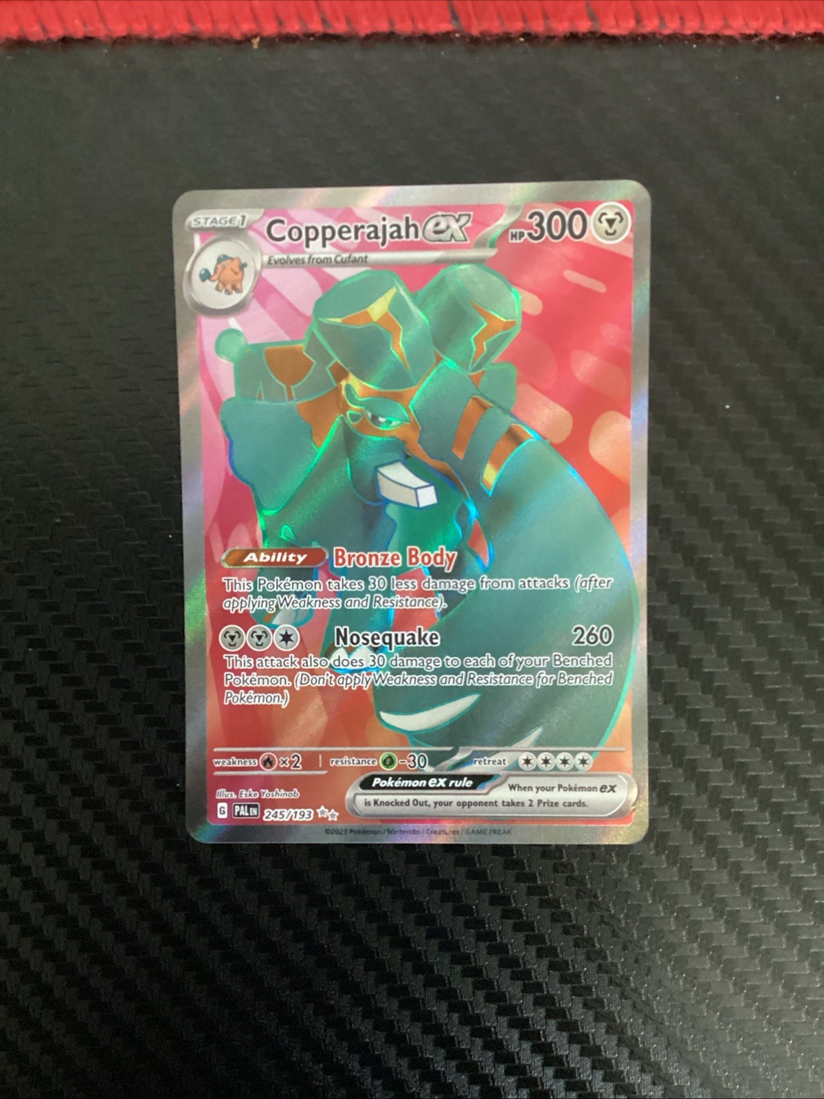 COPPERAJAH EX 245/193 ULTRA RARE PALDEA EVOLVED POKEMON NEAR MINT