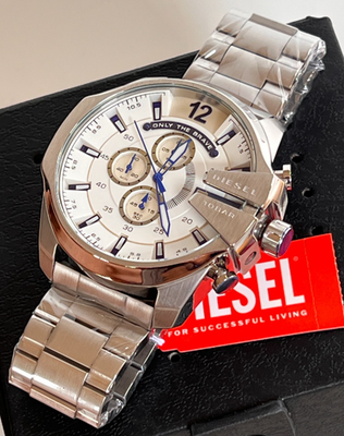 Diesel Men's DZ4477 Mega Chief Stainless Steel Chronograph Watch