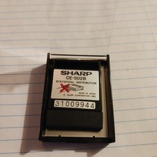 Sharp Pocket Calculator Data Card CE-502B Statistical Distribution 31009944