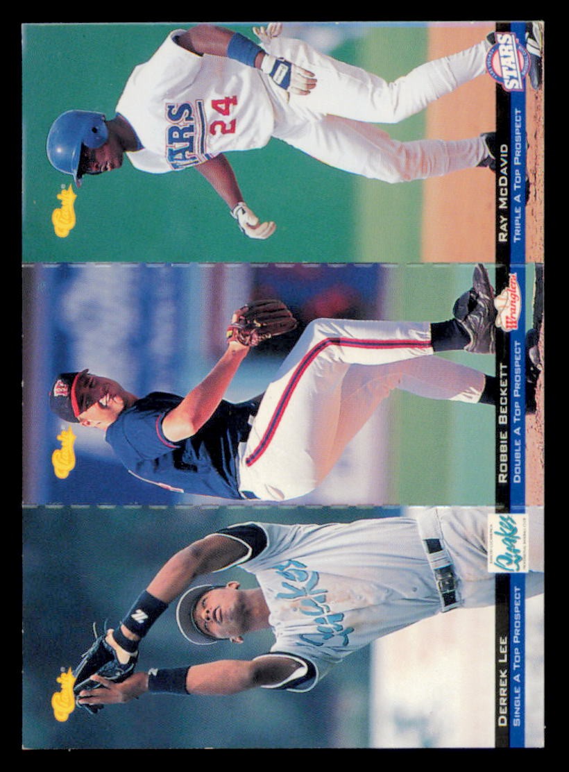 1994 Classic Derrek Lee / Robbie Beckett / Ray McDavid Tri-Cards